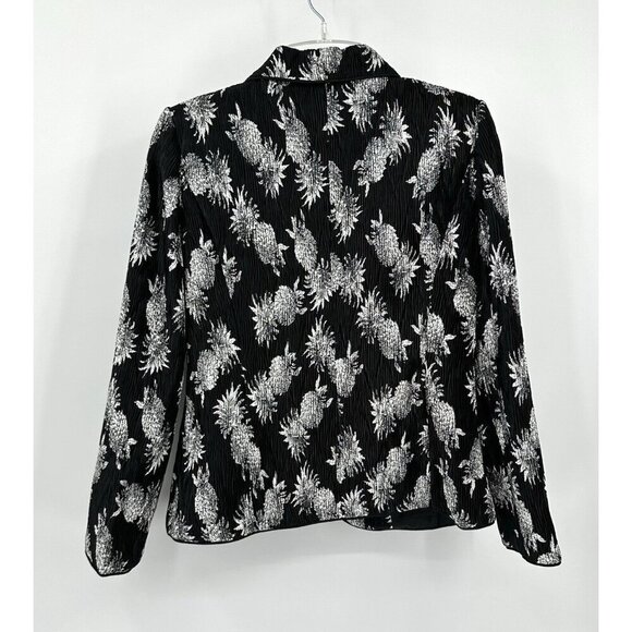 JACKIE JON jacket blazer formal cocktail metallic floral rhinestone buttons10 - Picture 5 of 6